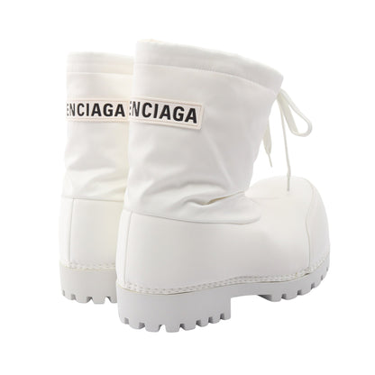 ALASKA ショート ブーツ ナイロン ホワイト バレンシアガ シューズ BALENCIAGA