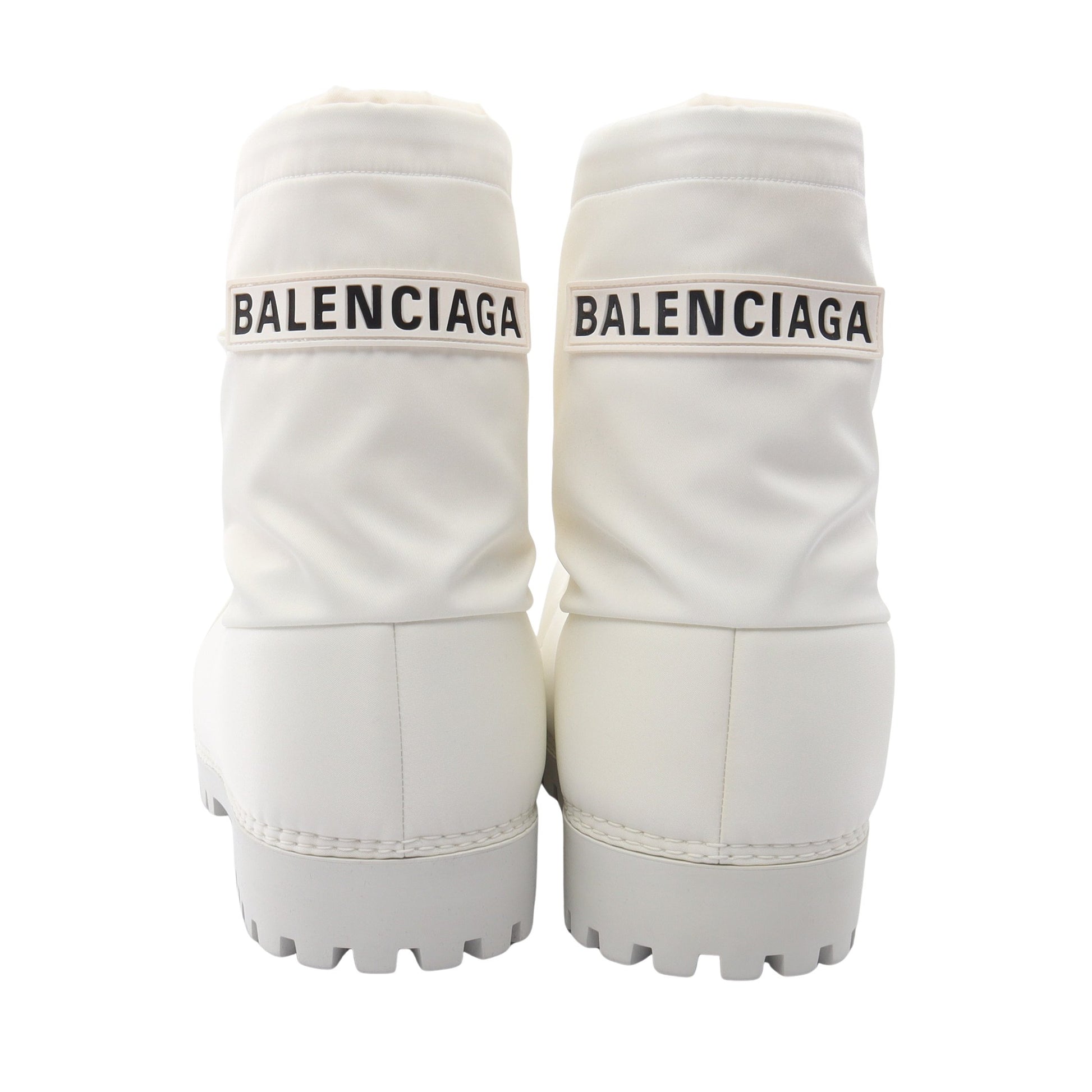 ALASKA ショート ブーツ ナイロン ホワイト バレンシアガ シューズ BALENCIAGA