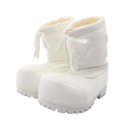 ALASKA ショート ブーツ ナイロン ホワイト バレンシアガ シューズ BALENCIAGA