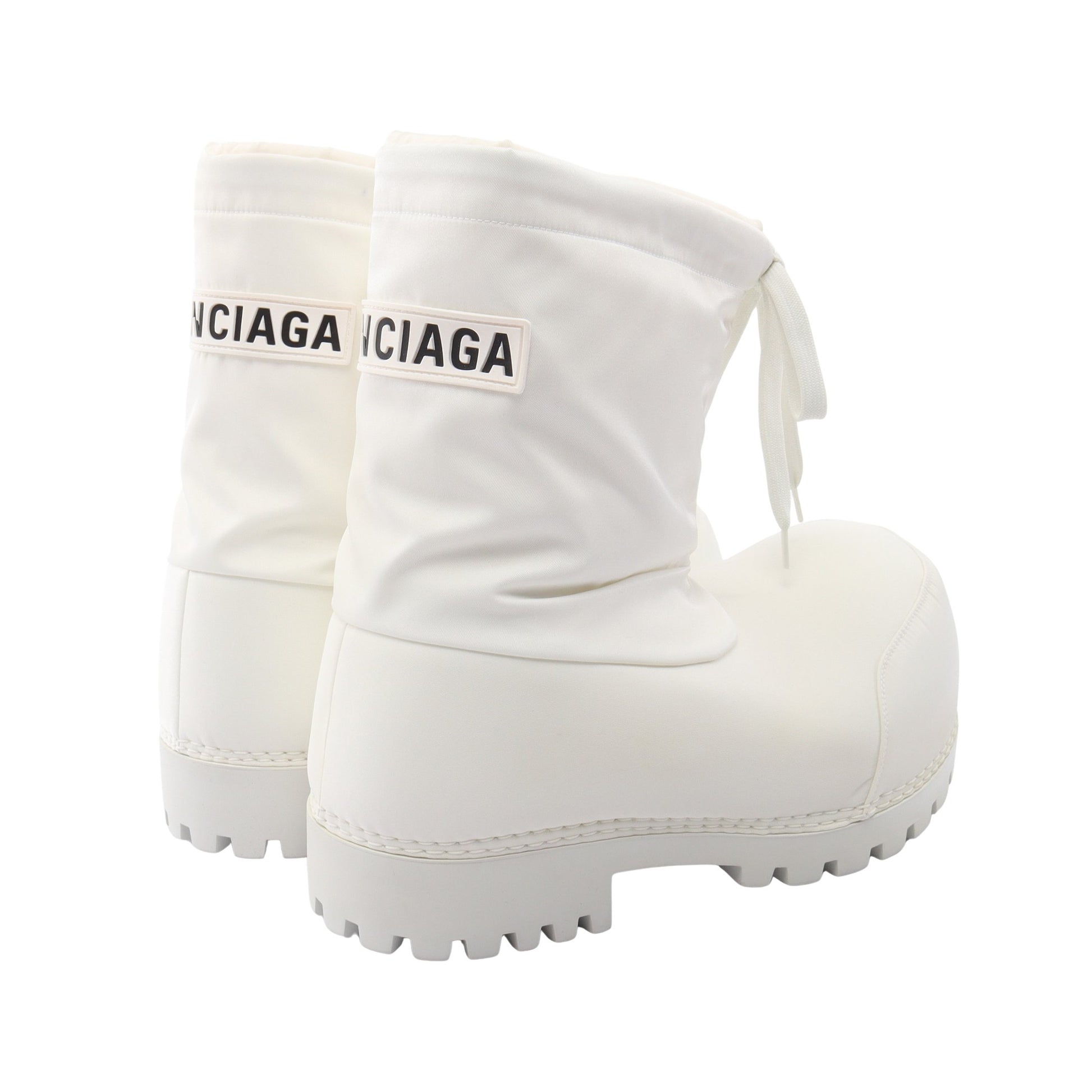 ALASKA ショート ブーツ ナイロン ホワイト バレンシアガ シューズ BALENCIAGA