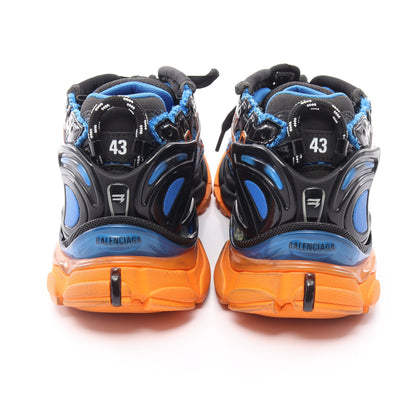 RUNNER ランナー ユーズド加工 スニーカー ファブリック レザー ブルー ブラック オレンジ バレンシアガ シューズ BALENCIAGA