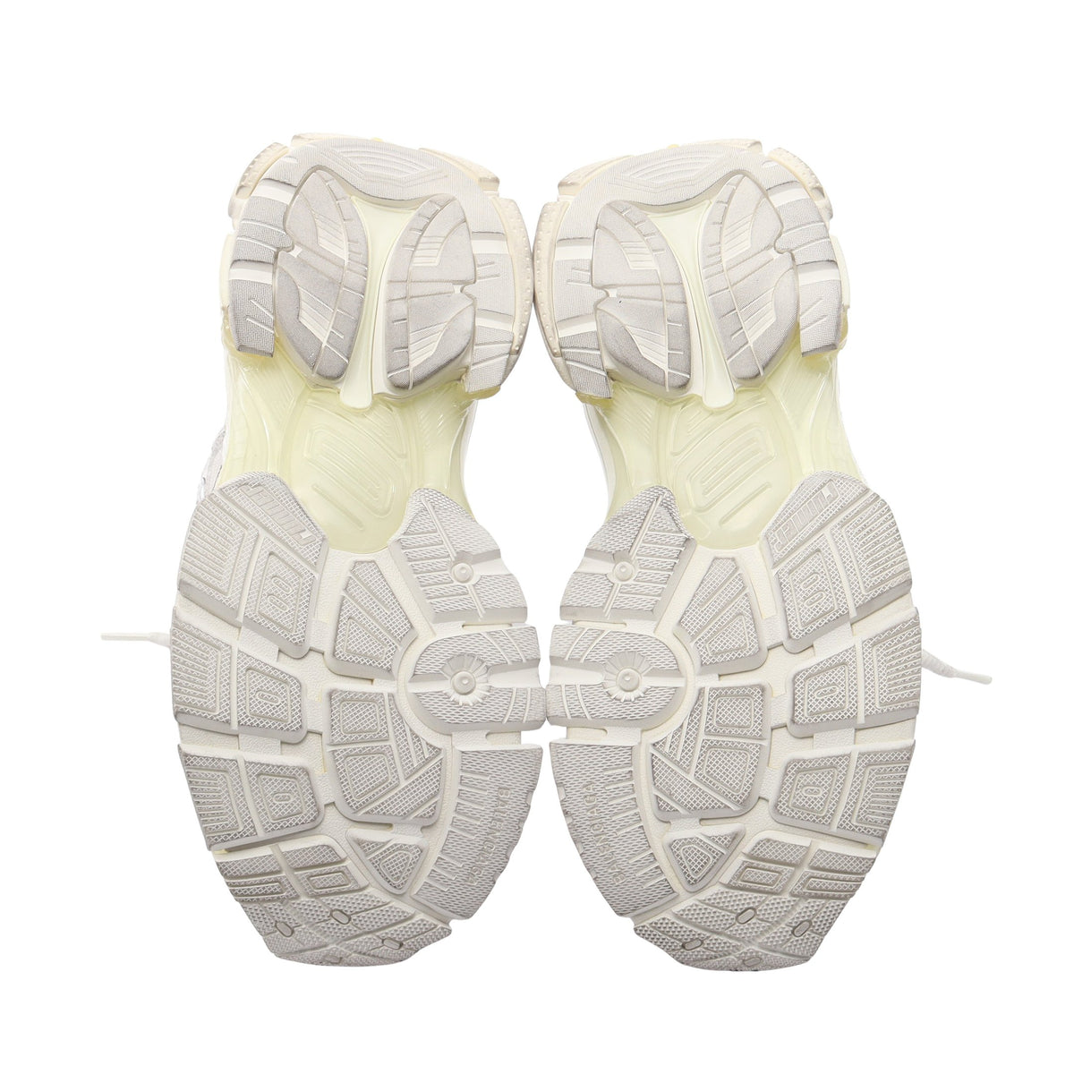 RUNNER HIGHTOP ユーズド加工 ハイカットスニーカー ファブリック レザー オフホワイト バレンシアガ シューズ BALENCIAGA