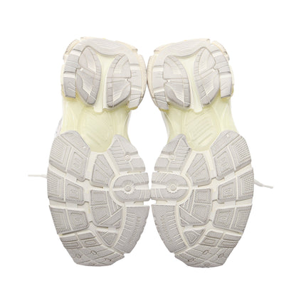 RUNNER HIGHTOP ユーズド加工 ハイカットスニーカー ファブリック レザー オフホワイト バレンシアガ シューズ BALENCIAGA
