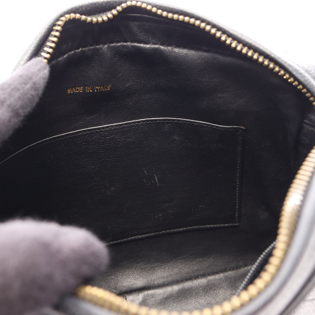 ダイヤステッチ ココマーク チェーンショルダーバッグ キャビアスキン ブラック ゴールド金具 シャネル バッグ CHANEL