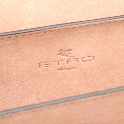 ショルダーバッグ PVC レザー ベージュ マルチカラー エトロ バッグ ETRO
