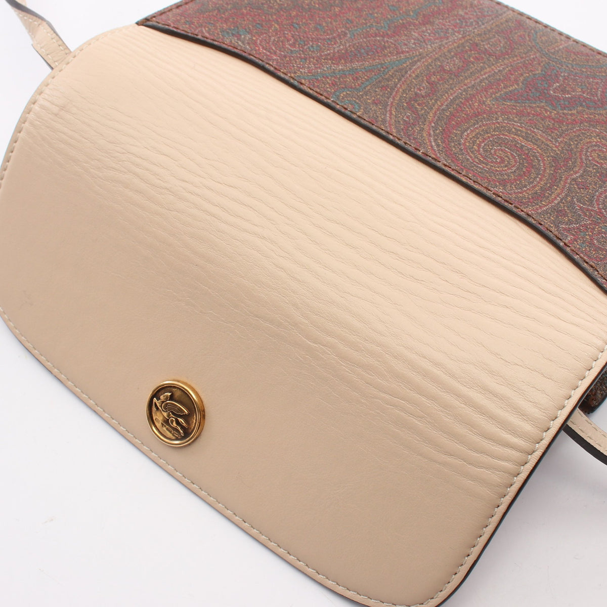 ショルダーバッグ PVC レザー ベージュ マルチカラー エトロ バッグ ETRO