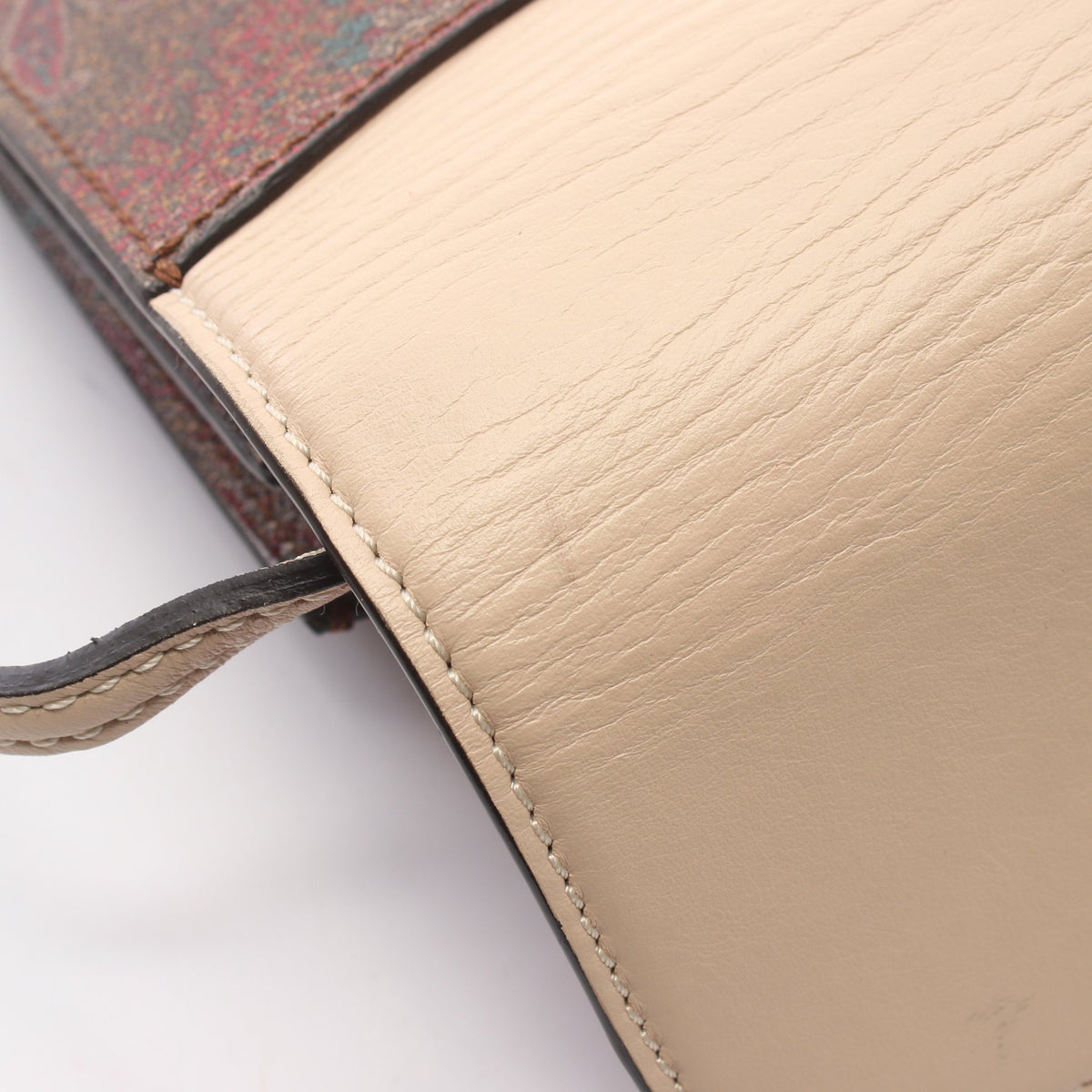 ショルダーバッグ PVC レザー ベージュ マルチカラー エトロ バッグ ETRO