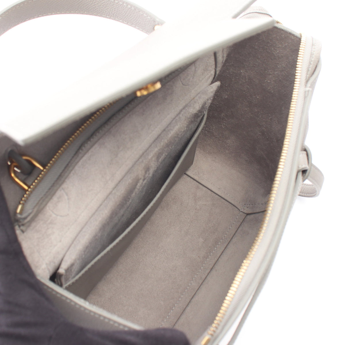 BELT BAG MICRO ベルトバッグ マイクロ 2WAY ハンドバッグ レザー グレー セリーヌ バッグ CELINE