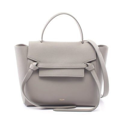 BELT BAG MICRO ベルトバッグ マイクロ 2WAY ハンドバッグ レザー グレー セリーヌ バッグ CELINE