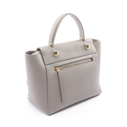 BELT BAG MICRO ベルトバッグ マイクロ 2WAY ハンドバッグ レザー グレー セリーヌ バッグ CELINE