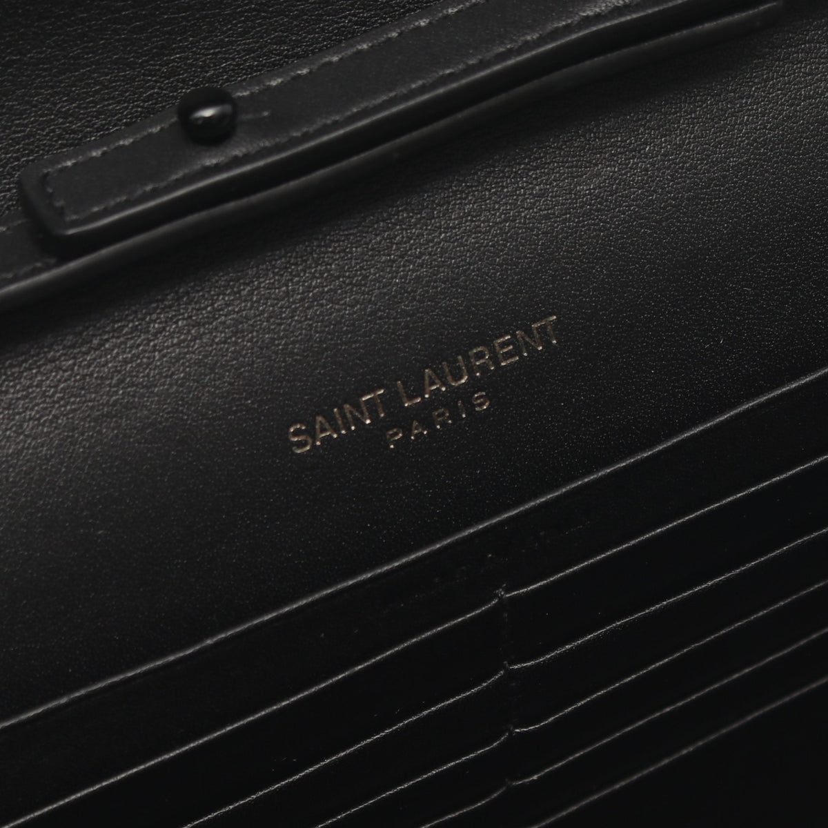 YSL モノグラム ポルカドット チェーンウォレット レザー ブラック サンローランパリ バッグ SAINT LAURENT PARIS