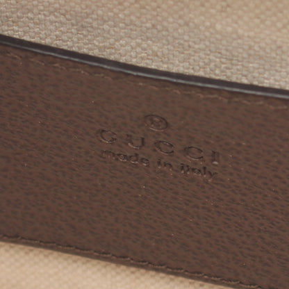 オフィディア GGスプリーム ミニバケットバッグ 2WAY ハンドバッグ PVC レザー ベージュ ダークブラウン グッチ バッグ GUCCI