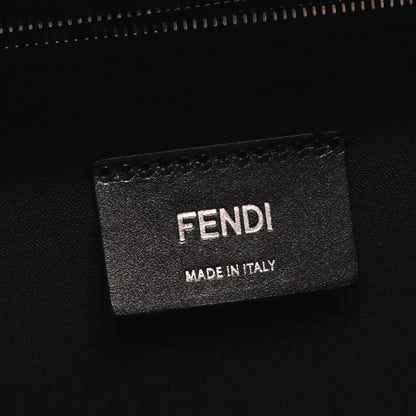 FFジャカード ドライブ ズッカ バックパック リュックサック キャンバス レザー ダークグレー ブラック フェンディ バッグ FENDI
