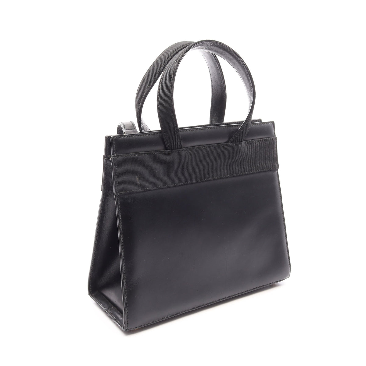 ヴァラリボン 2WAY ハンドバッグ レザー ブラック サルヴァトーレフェラガモ バッグ Salvatore Ferragamo