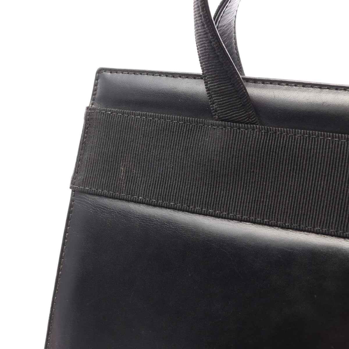 ヴァラリボン 2WAY ハンドバッグ レザー ブラック サルヴァトーレフェラガモ バッグ Salvatore Ferragamo