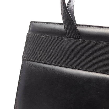 ヴァラリボン 2WAY ハンドバッグ レザー ブラック サルヴァトーレフェラガモ バッグ Salvatore Ferragamo