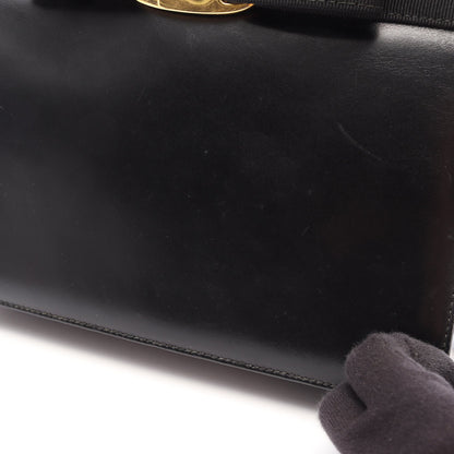 ヴァラリボン 2WAY ハンドバッグ レザー ブラック サルヴァトーレフェラガモ バッグ Salvatore Ferragamo