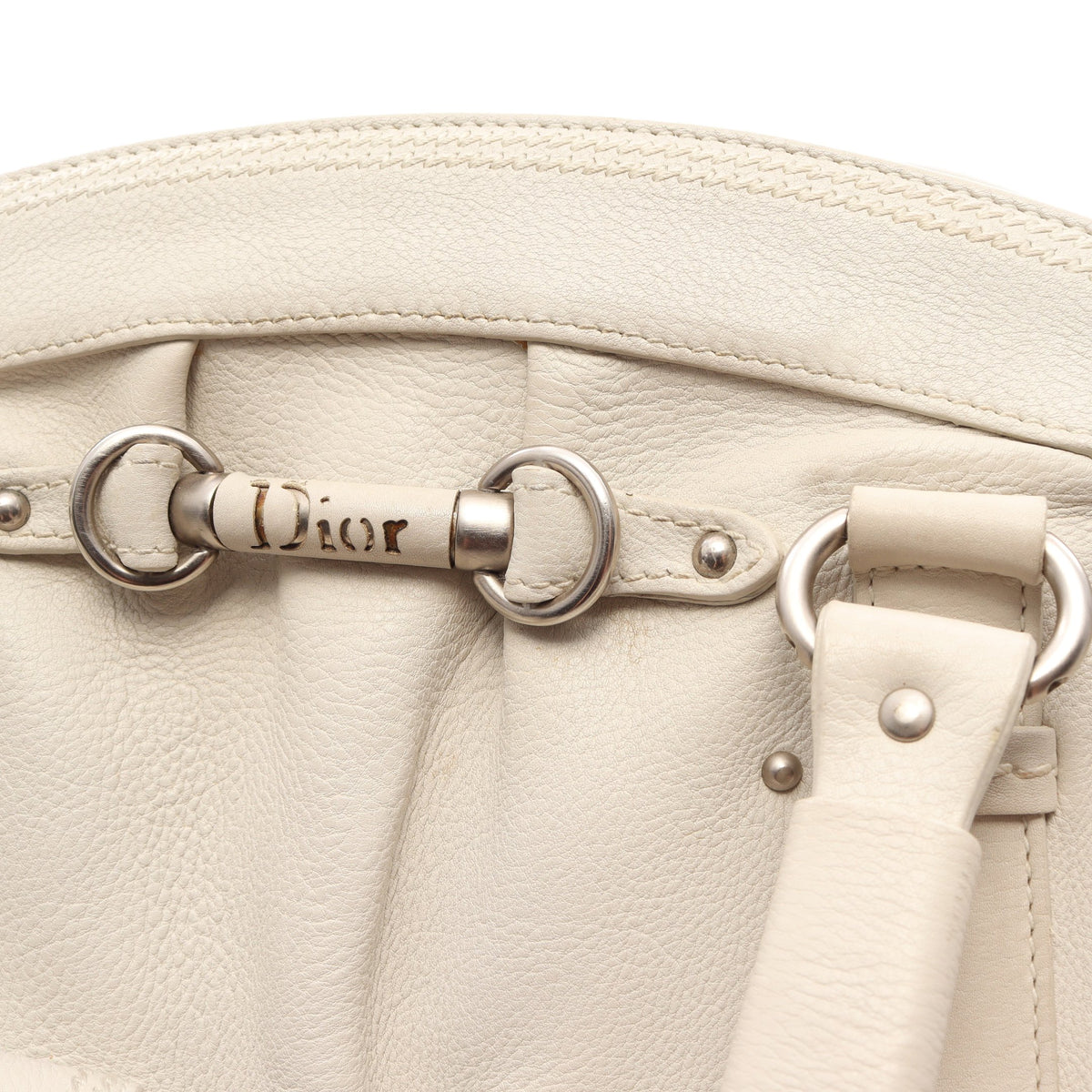 マイ ディオール ハンドバッグ レザー ホワイト クリスチャンディオール バッグ Christian Dior
