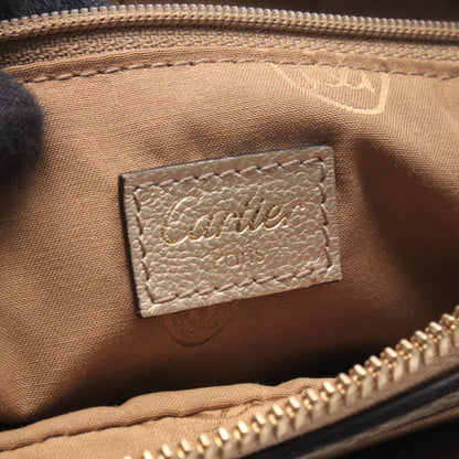 マルチェロ ドゥ カルティエ ハンドバッグ レザー シャンパンゴールド カルティエ バッグ Cartier