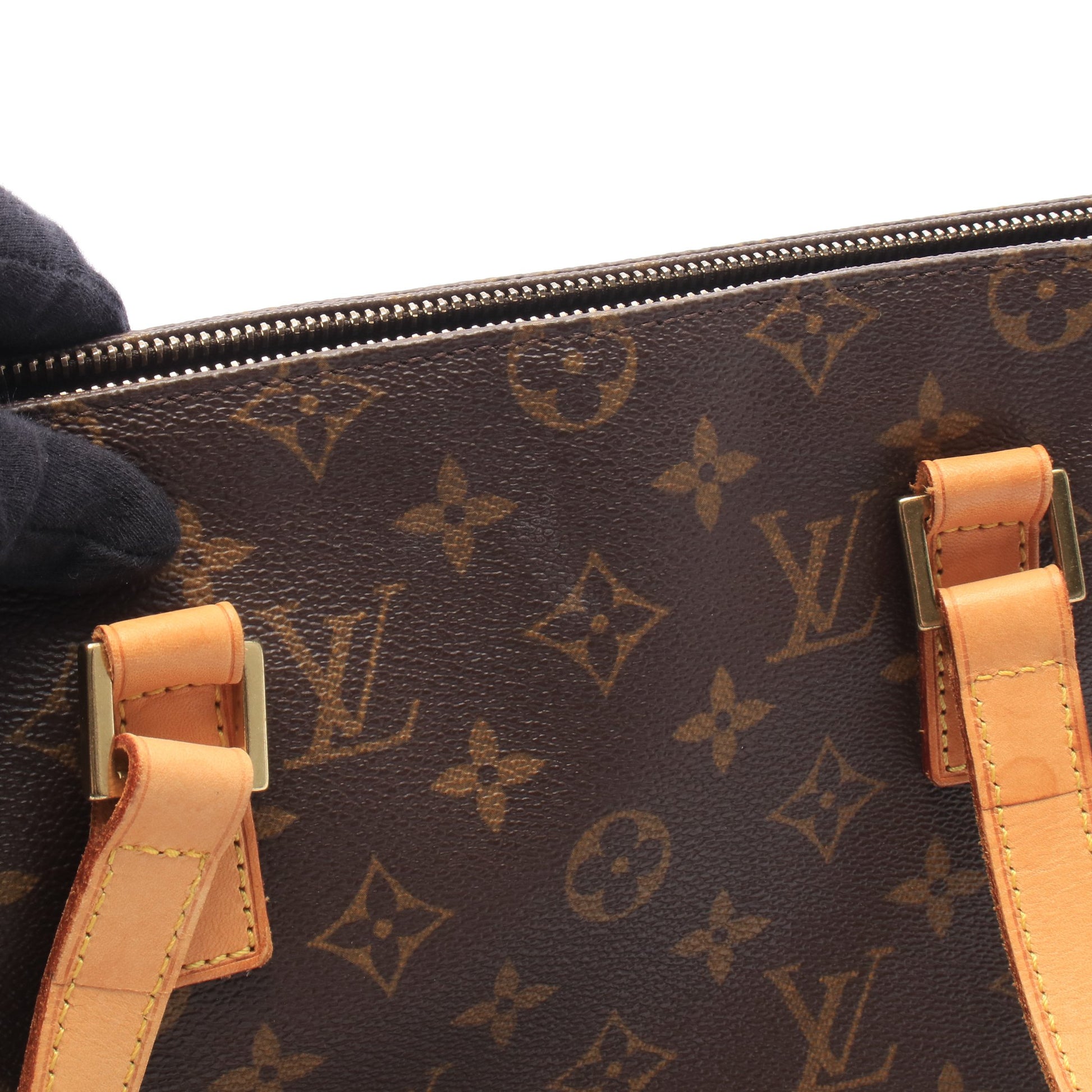 カバピアノ モノグラム ショルダーバッグ PVC レザー ブラウン ルイヴィトン バッグ LOUIS VUITTON