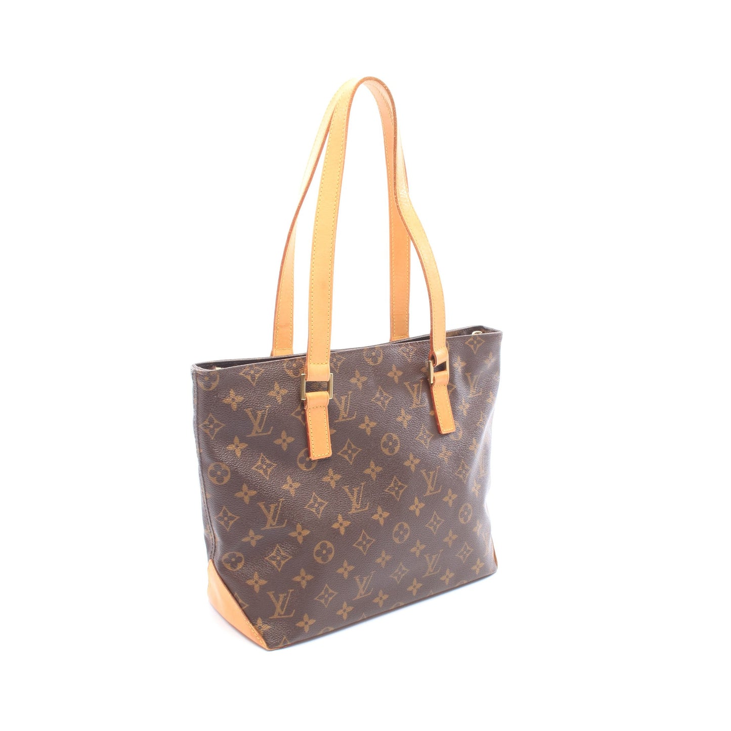 カバピアノ モノグラム ショルダーバッグ PVC レザー ブラウン ルイヴィトン バッグ LOUIS VUITTON
