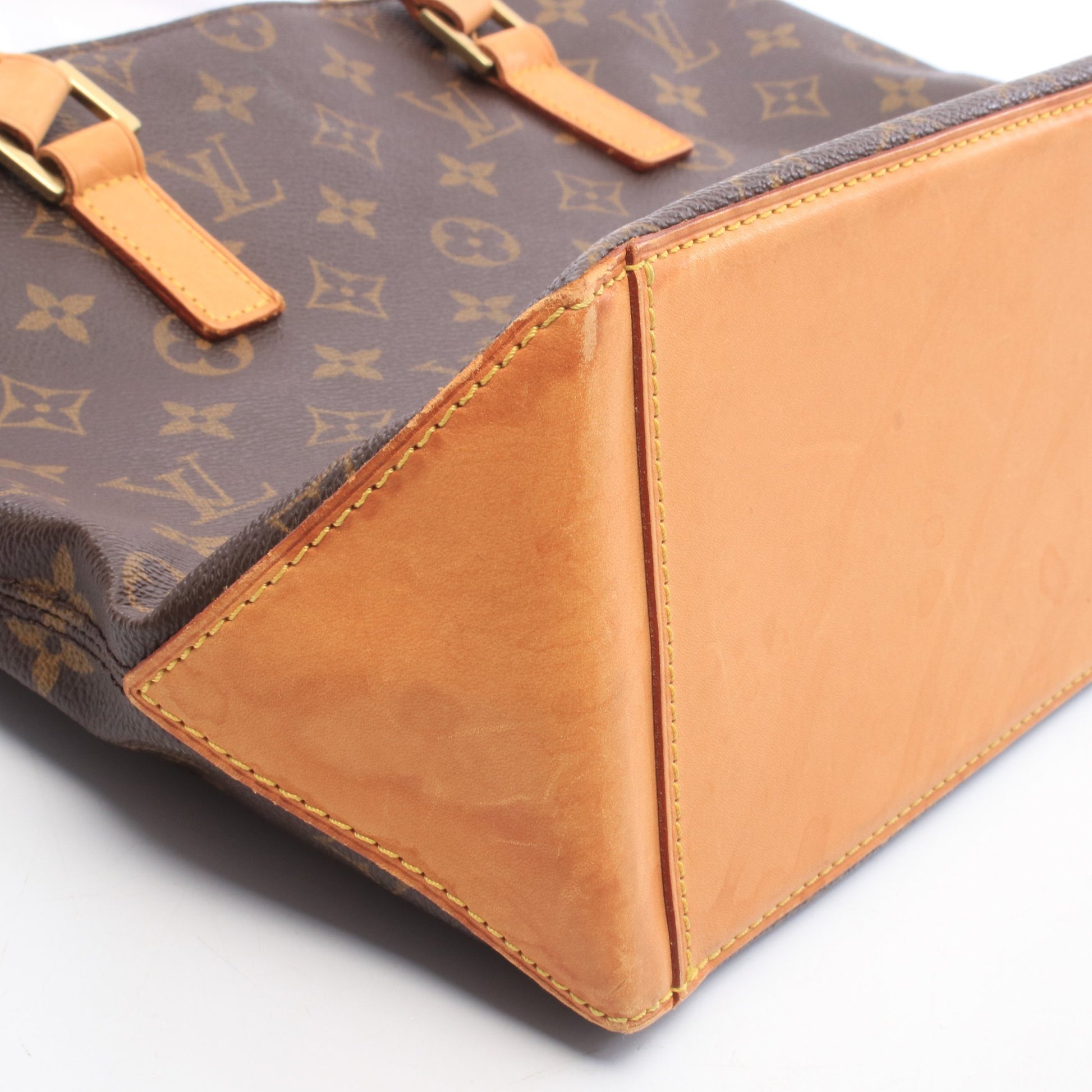カバピアノ モノグラム ショルダーバッグ PVC レザー ブラウン ルイヴィトン バッグ LOUIS VUITTON