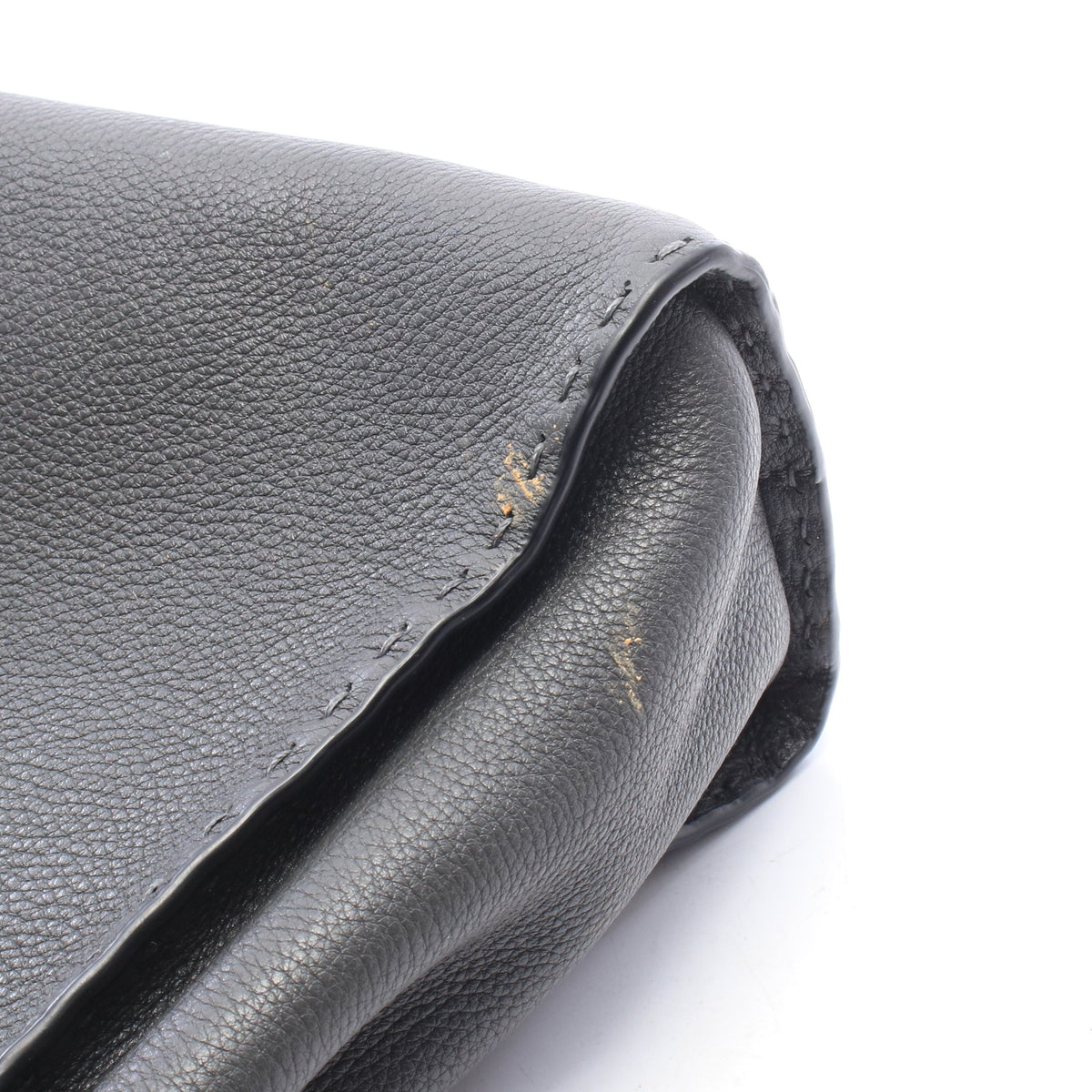 ピーカブー レギュラー セレリア 2WAY ハンドバッグ レザー グレー フェンディ バッグ FENDI