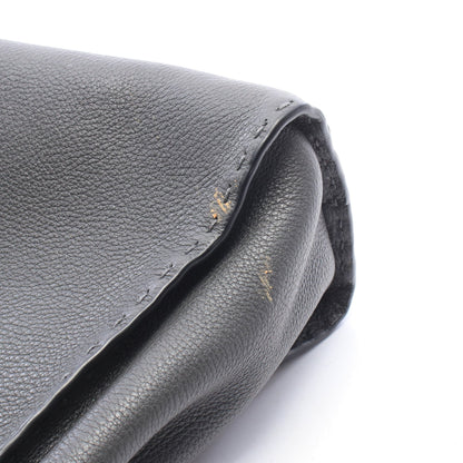 ピーカブー レギュラー セレリア 2WAY ハンドバッグ レザー グレー フェンディ バッグ FENDI