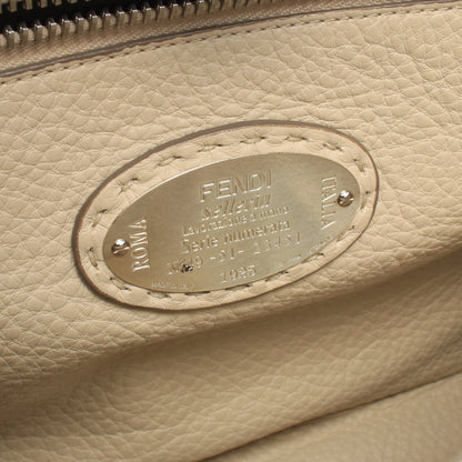ピーカブー レギュラー セレリア 2WAY ハンドバッグ レザー グレー フェンディ バッグ FENDI