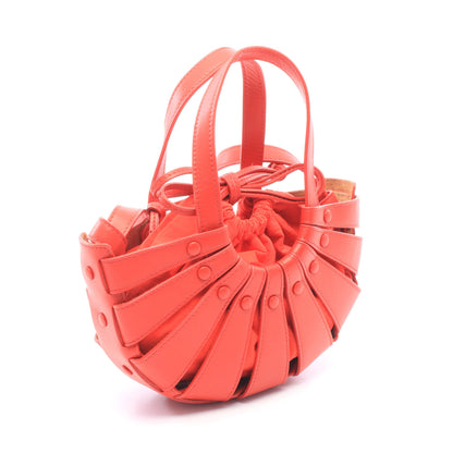 ザ シェル スモール 2WAY ハンドバッグ レザー レッド ボッテガヴェネタ バッグ BOTTEGA VENETA