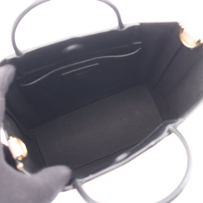 ショッピングバッグ スモール 2WAY ハンドバッグ レザー ライトピンク ブラック フェンディ