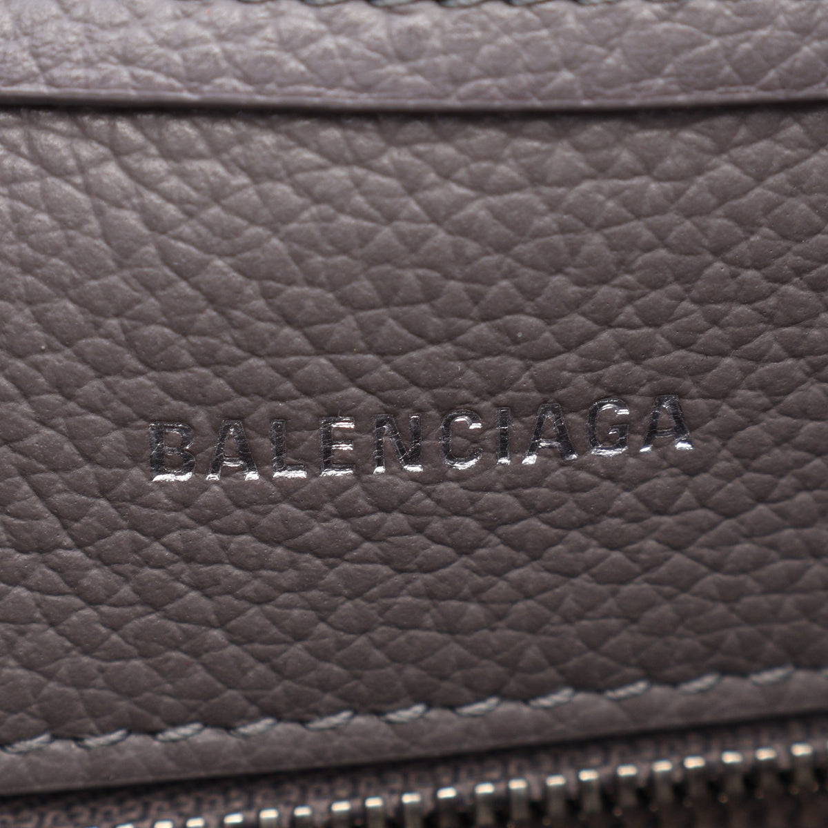 Everyday XS North South 2WAY ハンドバッグ レザー グレー バレンシアガ バッグ BALENCIAGA