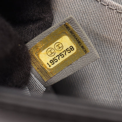ボーイシャネル スモール チェーンショルダーバッグ レザー ブラック シルバー金具 シャネル
