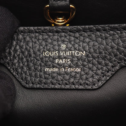 カプシーヌPM ノワール クレーム 2WAY ハンドバッグ トリヨンレザー ブラック ピンク アイボリー ルイヴィトン バッグ LOUIS VUITTON