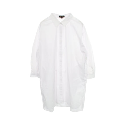ロング 長袖 シャツ ホワイト ドゥロワー
