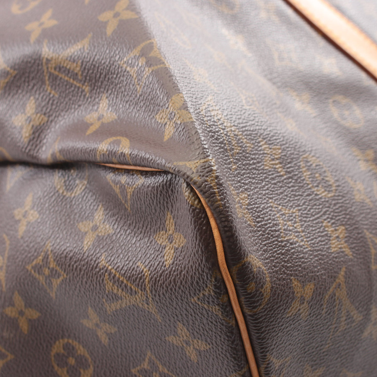 キーポル55 モノグラム ボストンバッグ PVC レザー ブラウン ルイヴィトン バッグ LOUIS VUITTON