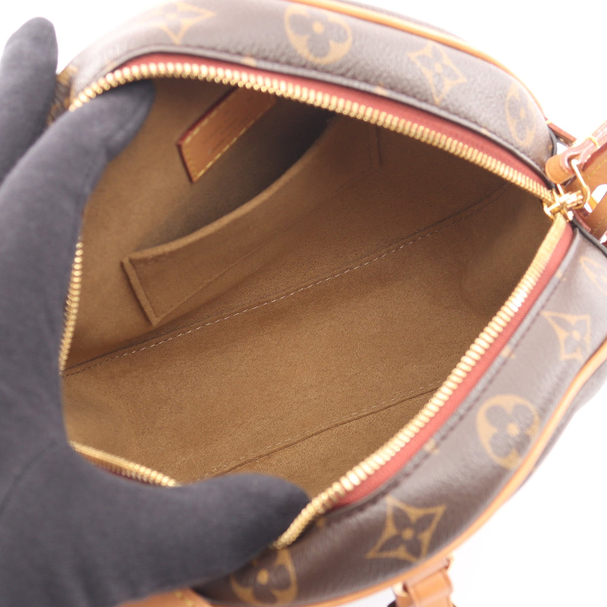 ボワット シャポー スープルMM モノグラム ショルダーバッグ PVC レザー ブラウン ルイヴィトン バッグ LOUIS VUITTON