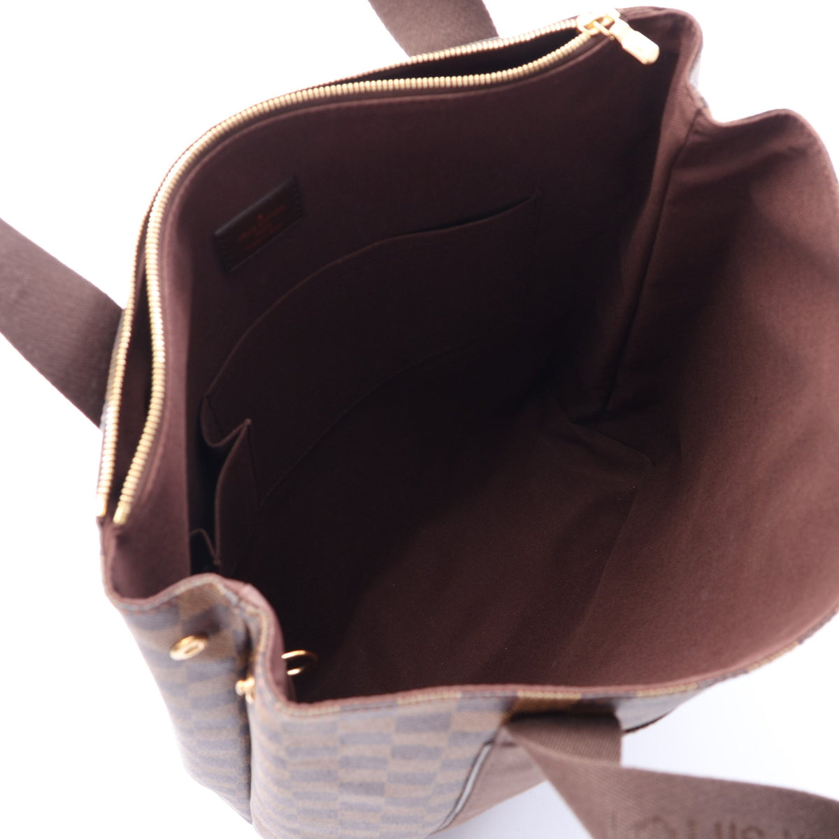 カバ ボブール ダミエエベヌ ショルダーバッグ トートバッグ PVC レザー ブラウン ルイヴィトン バッグ LOUIS VUITTON