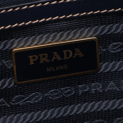 TESSUTO+SOFT CA ショルダーバッグ トートバッグ キャンバス レザー ベージュ ネイビー プラダ バッグ PRADA