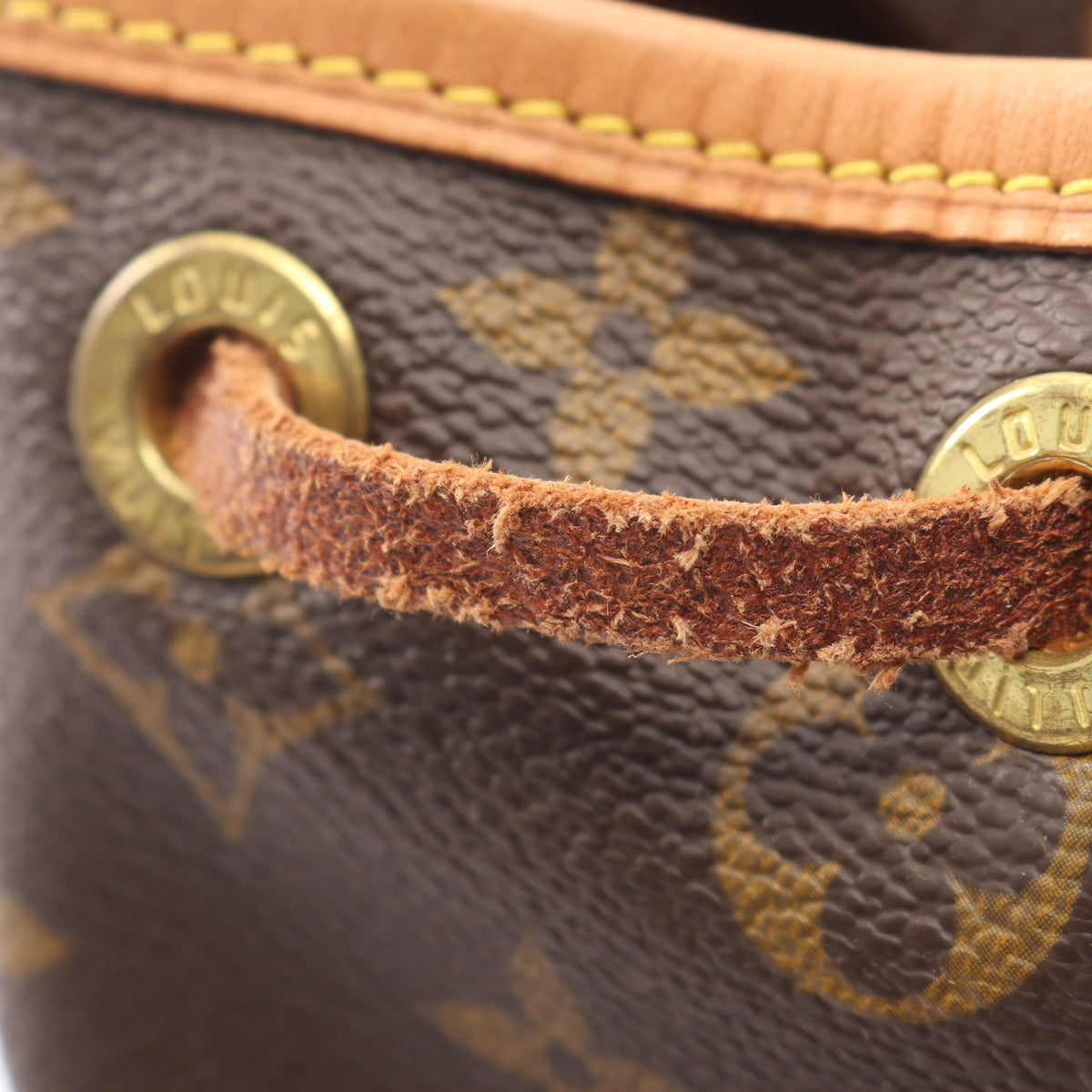 ミニモンスリ モノグラム バックパック リュックサック PVC レザー ブラウン ルイヴィトン バッグ LOUIS VUITTON
