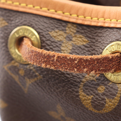 ミニモンスリ モノグラム バックパック リュックサック PVC レザー ブラウン ルイヴィトン バッグ LOUIS VUITTON