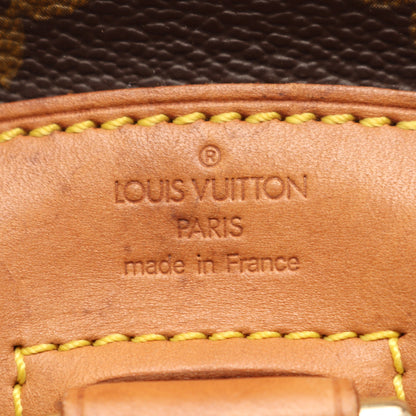 ミニモンスリ モノグラム バックパック リュックサック PVC レザー ブラウン ルイヴィトン バッグ LOUIS VUITTON