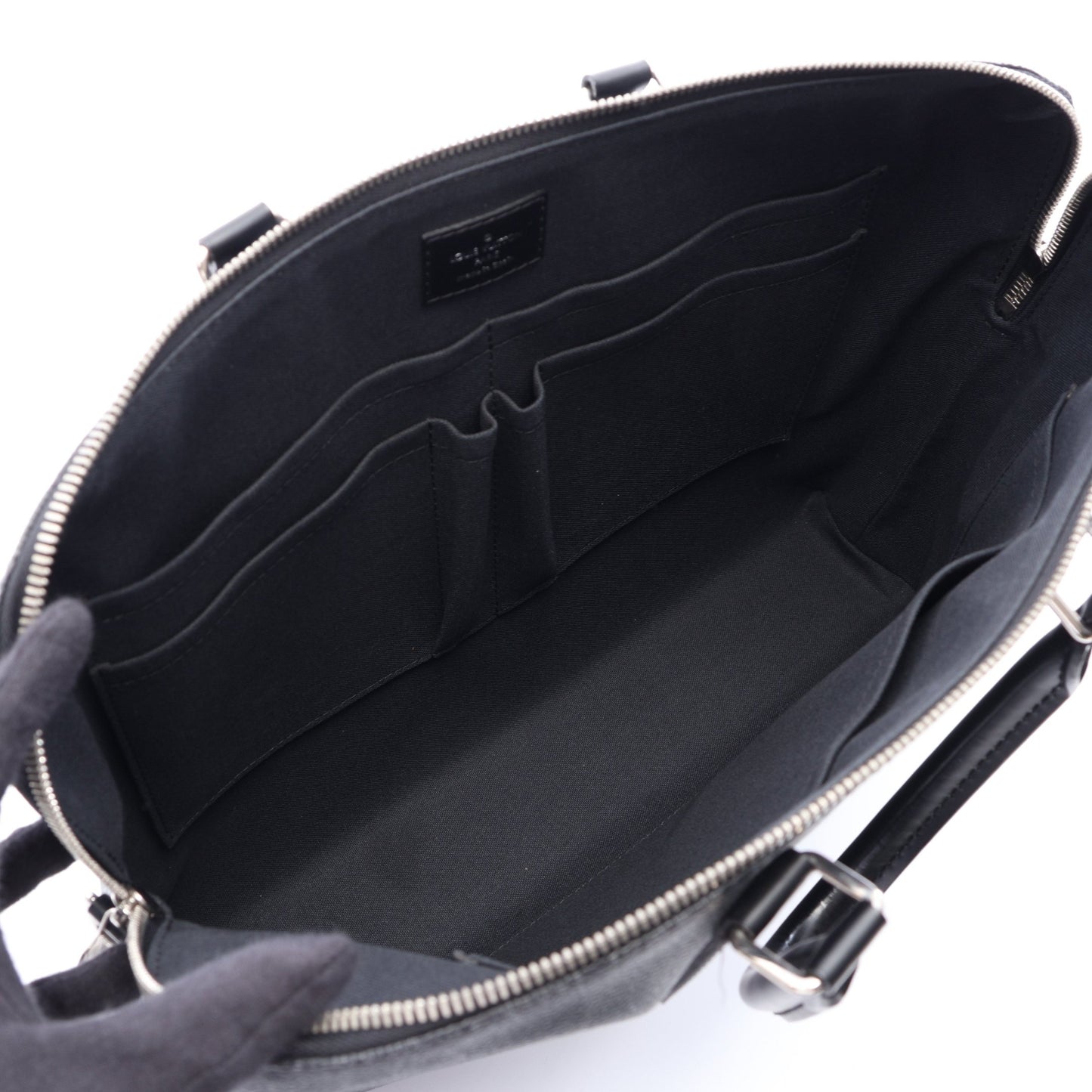 PDJ ポルトドキュマンジュール ダミエグラフィット 2WAY ブリーフケース ビジネスバッグ PVC レザー ブラック ルイヴィトン