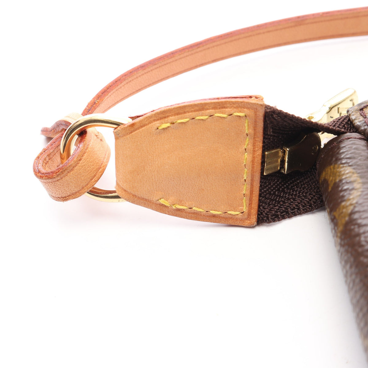 ポシェットアクセソワール モノグラム ハンドバッグ PVC レザー ブラウン ルイヴィトン バッグ LOUIS VUITTON
