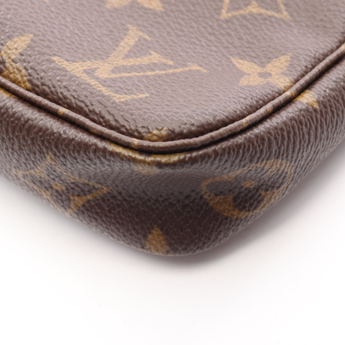 ポシェットアクセソワール モノグラム ハンドバッグ PVC レザー ブラウン ルイヴィトン バッグ LOUIS VUITTON