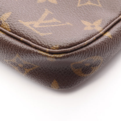ポシェットアクセソワール モノグラム ハンドバッグ PVC レザー ブラウン ルイヴィトン バッグ LOUIS VUITTON