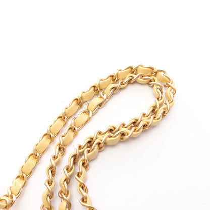マトラッセ ミニ チェーンショルダーバッグ レザー イエロー ゴールド金具 シャネル バッグ CHANEL
