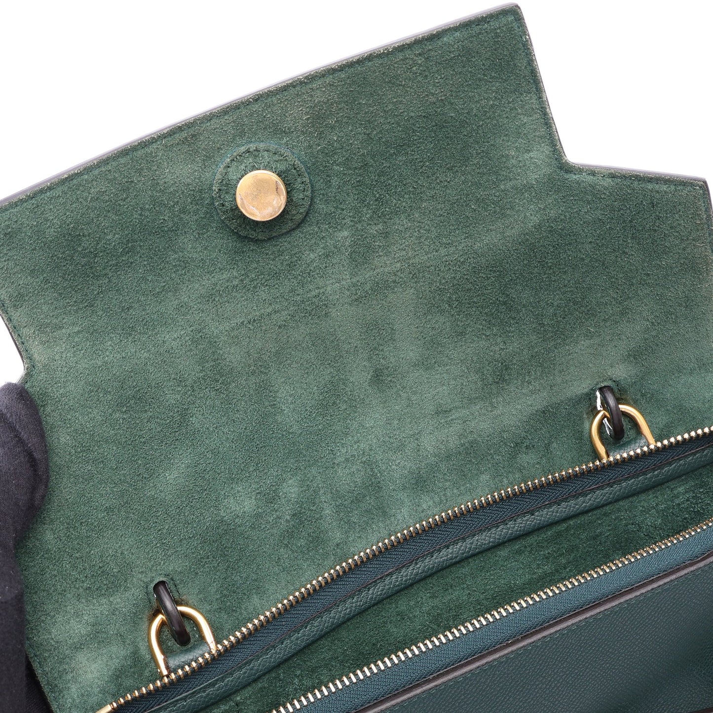 BELT BAG MINI ベルトバッグ ミニ 2WAY ハンドバッグ レザー ダークグリーン セリーヌ