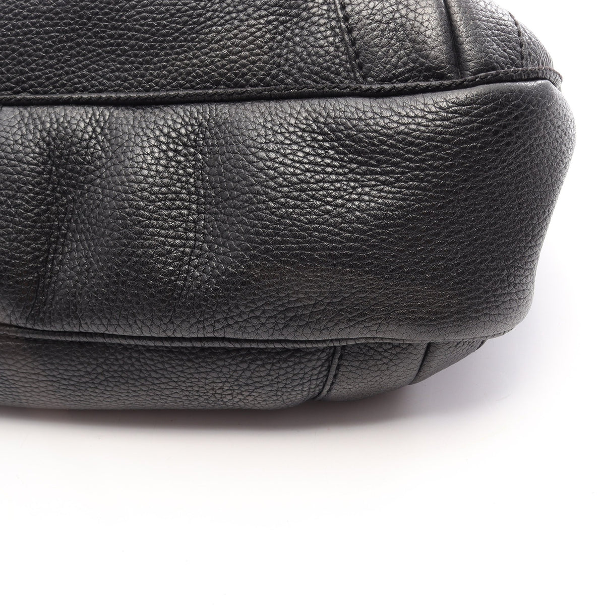 ロゴ ハンドバッグ レザー ブラック シルバー金具 シャネル バッグ CHANEL