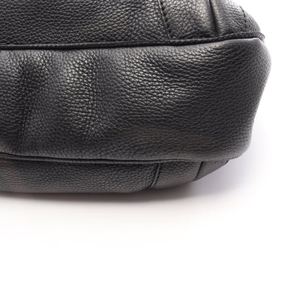 ロゴ ハンドバッグ レザー ブラック シルバー金具 シャネル バッグ CHANEL